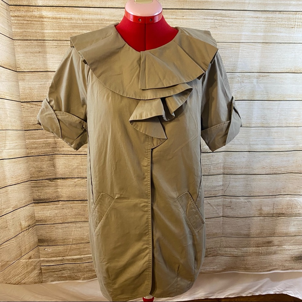 Twelve By Twelve Ruffled Trench Women’s Size Small